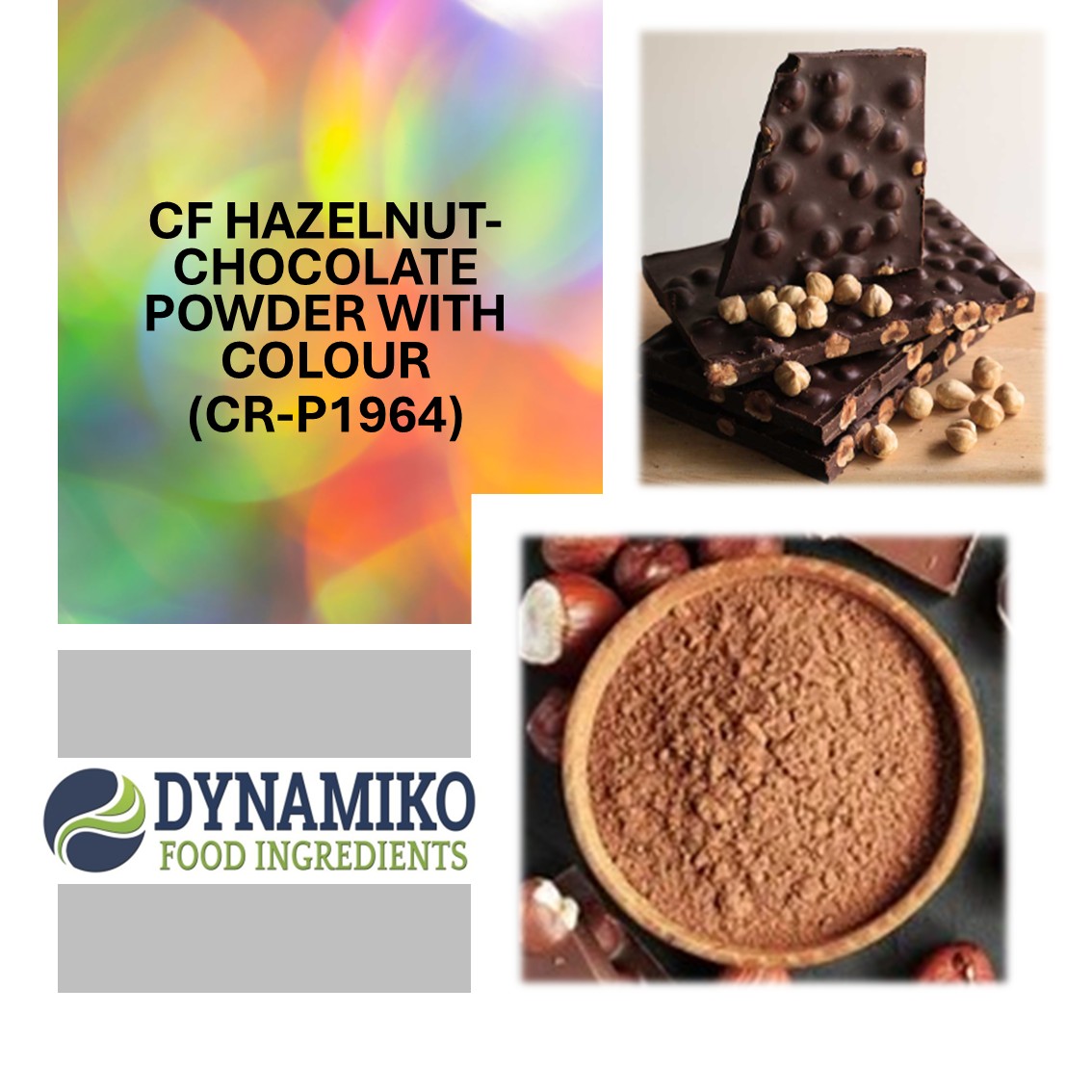 CF - HAZELNUT-CHOCOLATE POWDER WITH COLOUR (CR-P1964)