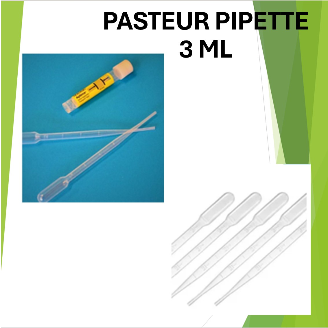 PIPETTE : 3 ML PLASTIC PASTEUR