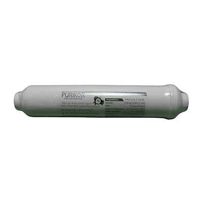 Filtro En Linea De Carbon Activado Granular 1/4Pulg Npt, Diametro 2.5X10Pulg - Pkccal2.5X10