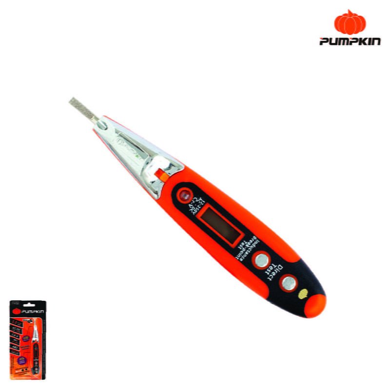 Digital voltage tester w/LED flash light