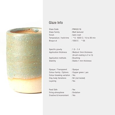Sara Mid Fire Matt Textured Light Mint PMA52/16