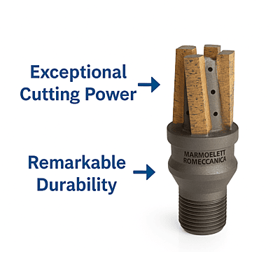 Marmo Electtromeccanica Gold Line Finger Bit - Universal H50 Marmo Electtromeccanica Gold Line Finger Bit - Universal H50