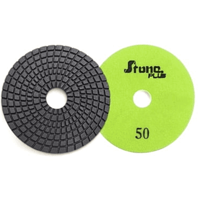 Stone Plus Wet Polishing Pad - 4", 100 grit
