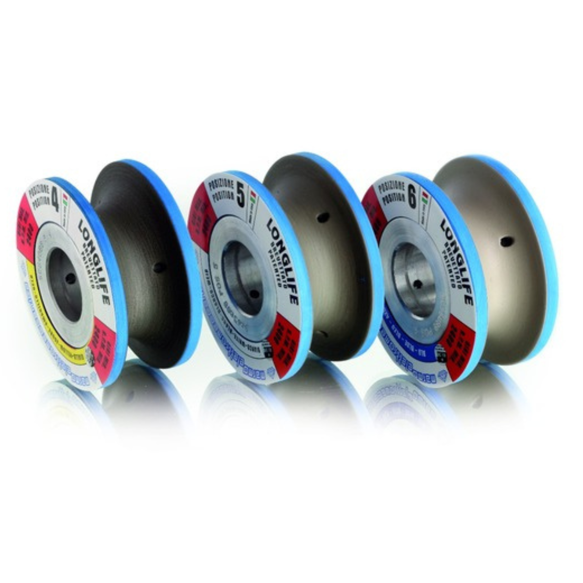 Marmo Elettromeccanica Longlife+ Profile Wheel - Line 60, P4 Rubber, T30/r3 Marmo Elettromeccanica Longlife+ Profile Wheel - Line 60, P4 Rubber, T30/r3