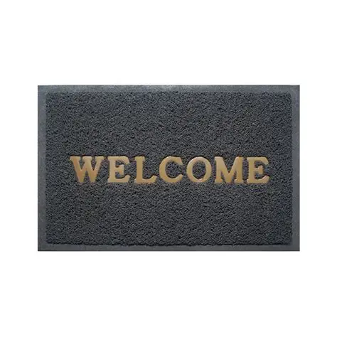 PVC Coil Door Welcome Matt 40x60cm Black