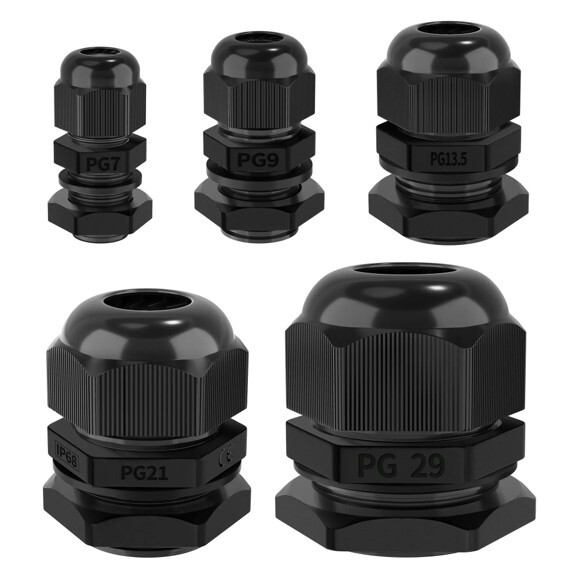 PVC Gland PG 16 Black PVC Gland PG 16 Black