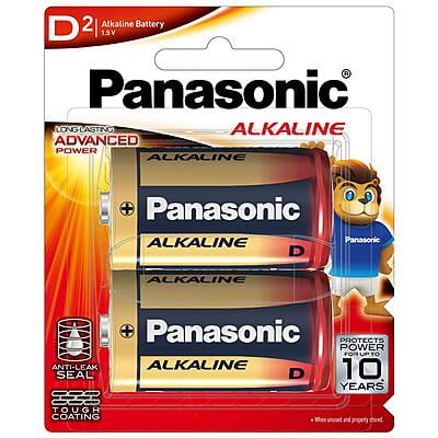 Panasonic Alkaline D Size battery ,Pack of 2
