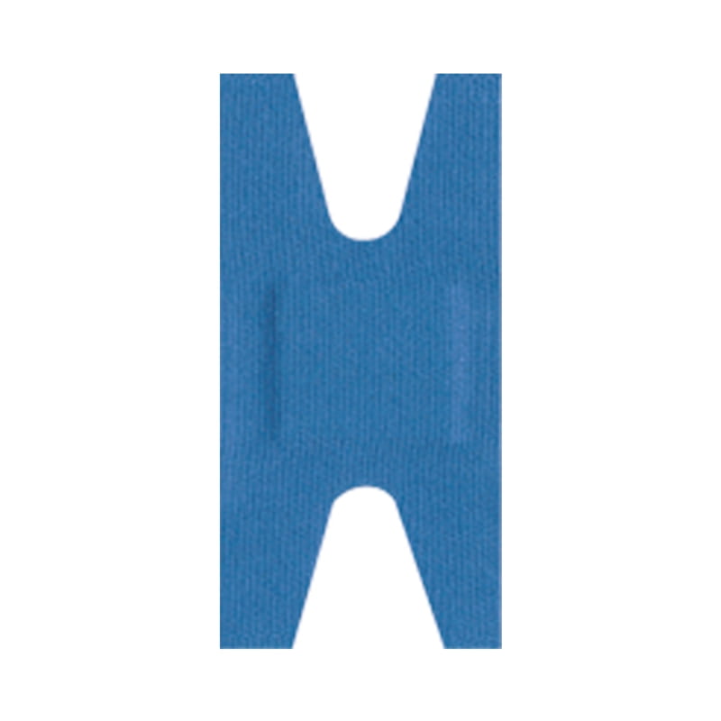 Pansements / Bandages adhésifs, stériles, en tissu, pour jointures (Bleu détectable)