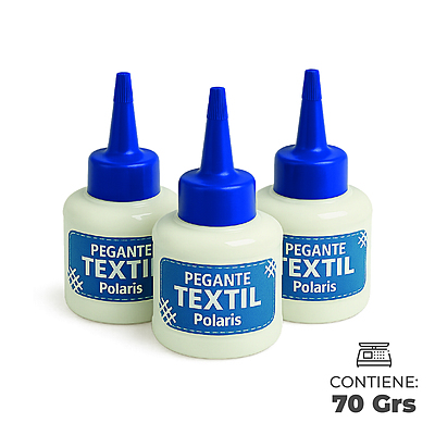 Pegante Textil Polaris 70gr x 3 Unidades