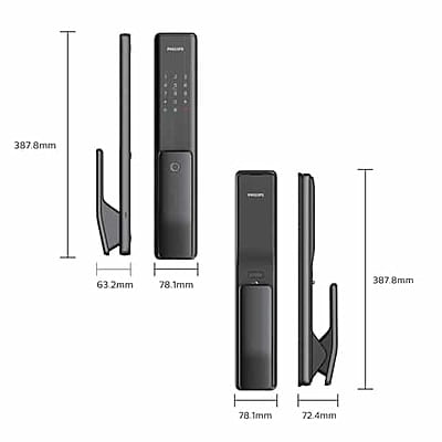 Philips EasyKey Alpha door lock with Push-Pull