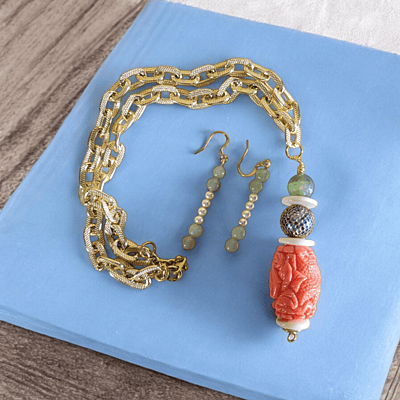 EBIERE NECKLACE AND EARRINGS