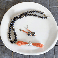 BUSOLA NECKLACE AND EARRINGS