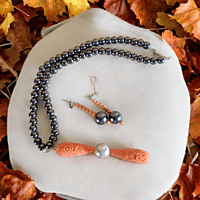 BUSOLA NECKLACE AND EARRINGS