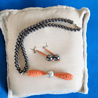 BUSOLA NECKLACE AND EARRINGS