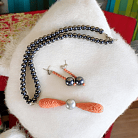BUSOLA NECKLACE AND EARRINGS