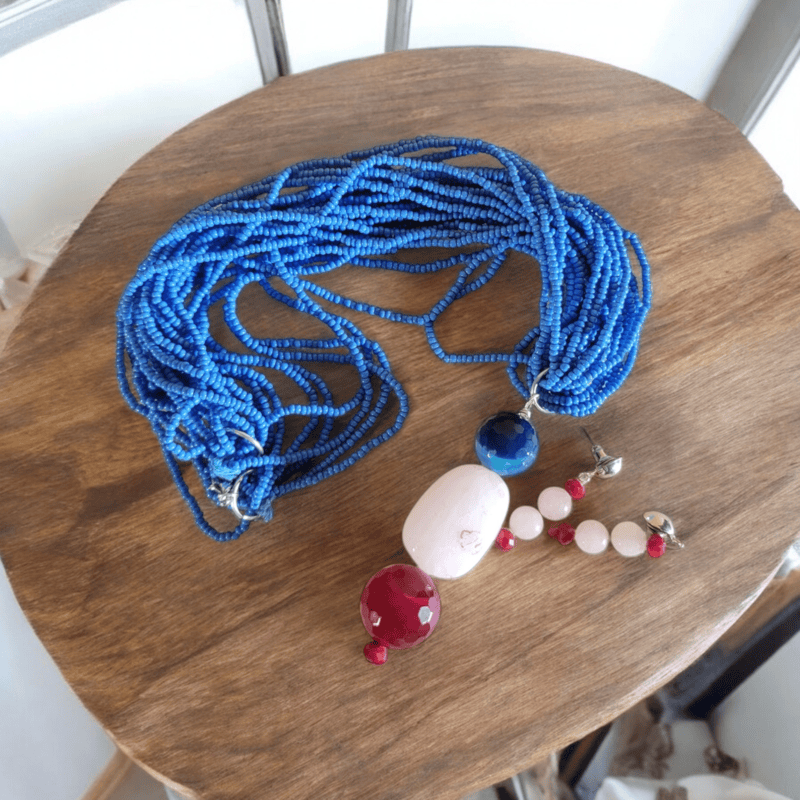 BAMPE NECKLACE RED