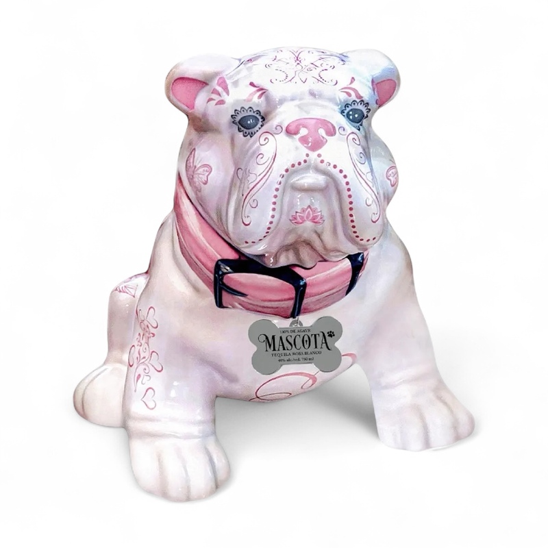 Mascota Bulldog Rosa