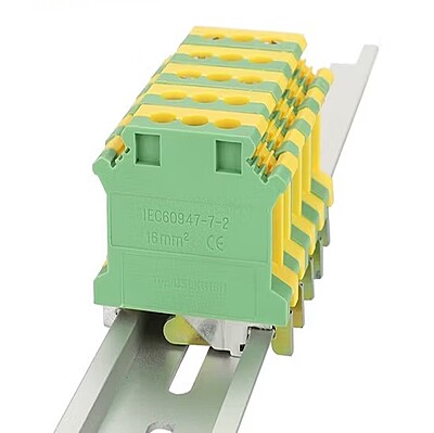 Rail Mounting Connector 16 mm Y/G