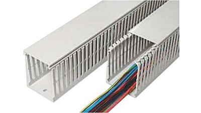 PVC Panel Trunking 80 x 60  x 2 Mtrs Length, Grey