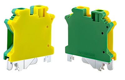 Rail Mounting Connector 6 mm Y/G