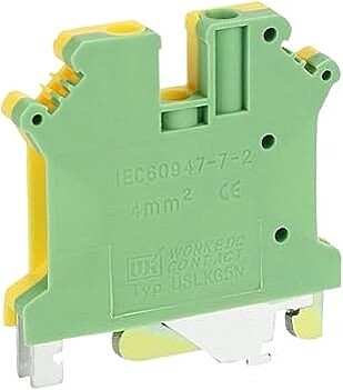 Rail Mounting Connector 4 mm Y/G