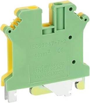 Rail Mounting Connector 4 mm Y/G Rail Mounting Connector 4 mm Y/G