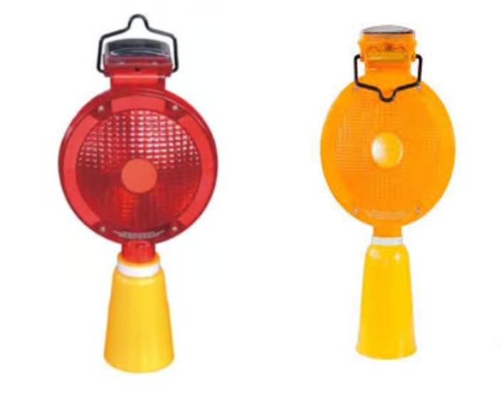 Solar Light for Traffic Cone Red / Yellow