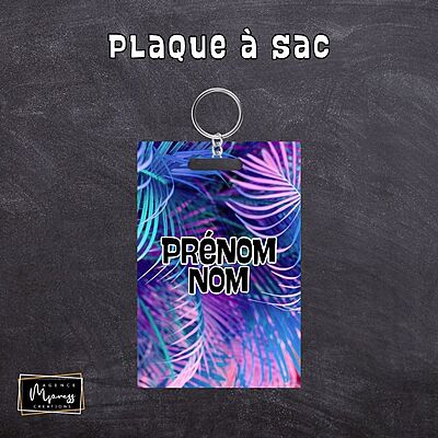 Plaque à sac / Duo - Tropical retro Plaque à sac / Duo - Tropical retro