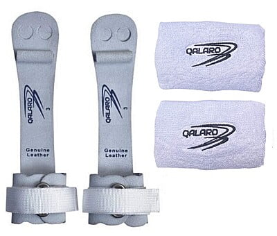 QALARO PRO VELCRO GRIPS WITH DOWEL, COTTON WRISTBANDS SET QALARO PRO VELCRO GRIPS WITH DOWEL, COTTON WRISTBANDS SET