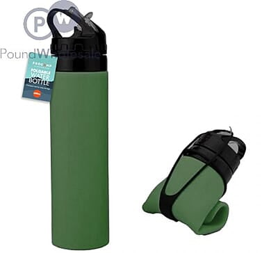 Procamp Foldable Silicone Water Bottle 600ml - Green
