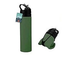 Procamp Foldable Silicone Water Bottle 600ml - Green