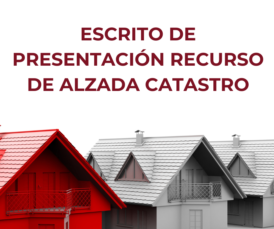 Escrito de presentación Recurso de alzada Catastro