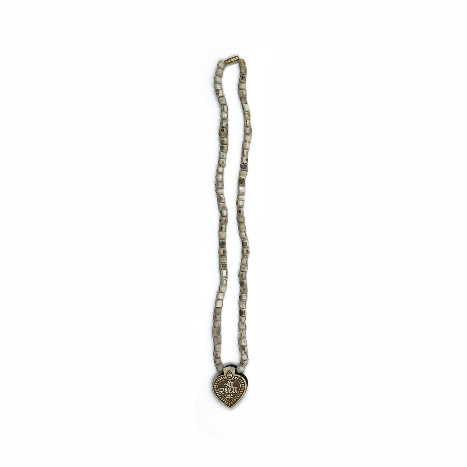 Tulsi Mala with Shri Radha Heart Shape Pandent Tulsi Mala with Shri Radha Heart Shape Pandent