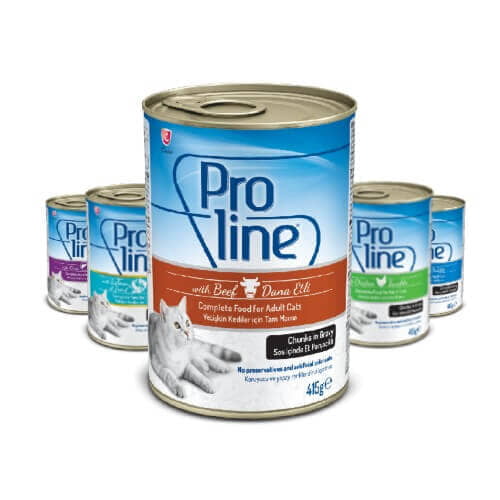 Proline Adult Cat Can Food in Gravy 415g x 4 Cans
