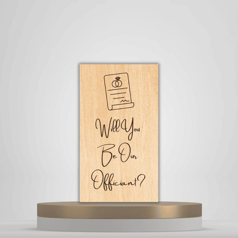 Officiant Proposal Card