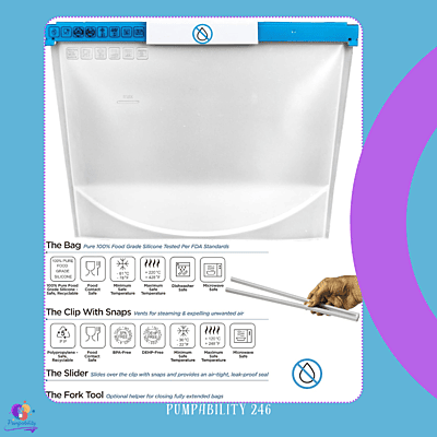 PureSiliconeWare 0.6 Gallon (74 oz) Reusable Silicone Bag