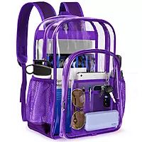 Purple Transparent Backpack Purple Transparent Backpack