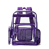 Purple Transparent Backpack Purple Transparent Backpack