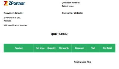 Zoho CRM Quote Development