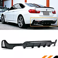 BMW 4 Series Satin Black Rear Diffuser (2014–2020)