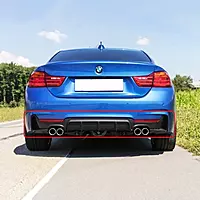 BMW 4 Series Satin Black Rear Diffuser (2014–2020)