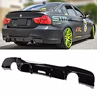 Glossy Black Rear Diffuser for BMW E90/E91 3 Series