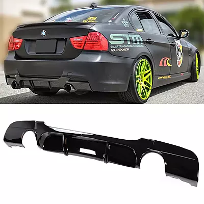 Glossy Black Rear Diffuser for BMW E90/E91 3 Series