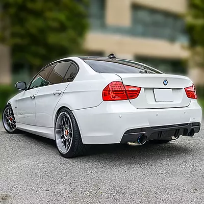 Glossy Black Rear Diffuser for BMW E90/E91 3 Series