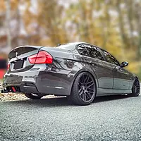 Glossy Black Rear Diffuser for BMW E90/E91 3 Series (2005–2013)