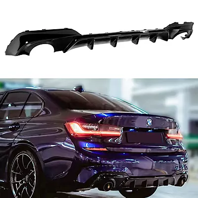 BMW G20 3 Series Glossy Black Rear Diffuser (2019–2022) BMW G20 3 Series Glossy Black Rear Diffuser (2019–2022)