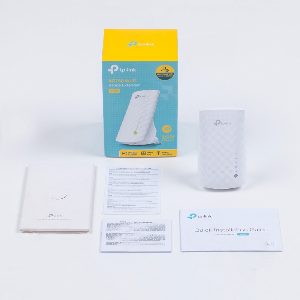 TP-Link Wi-Fi Range Extender AC750 (RE200) TP-Link Wi-Fi Range Extender AC750 (RE200)