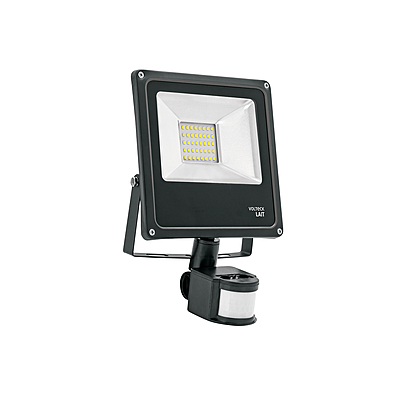 Reflector LED para exteriores 20W 6500K con sensor, VOLTECK - 48229 - REF-901L - Caja con 2 Pieza – Master 4