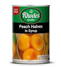 RHODES PEACH HALVES 12X410G RHODES PEACH HALVES 12X410G