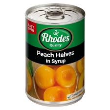RHODES PEACH HALVES 6X825G RHODES PEACH HALVES 6X825G